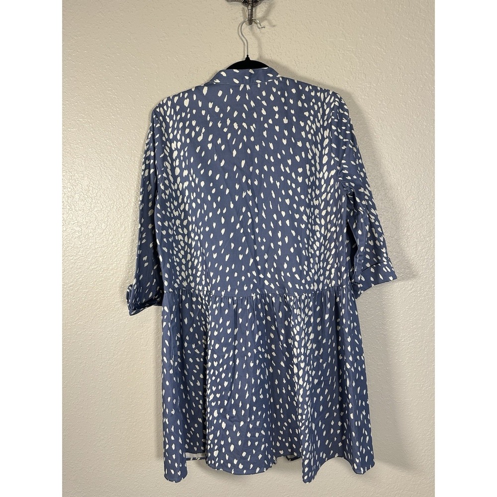 Tuckernuck Dress Blue Antelope Royal Shirt Dress Medium Coastal Casual Preppy - Picture 3 of 13